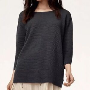 Aritzia Wilfred Blanchard Silk & Cashmere Grey Ribbed Sweater Size XS